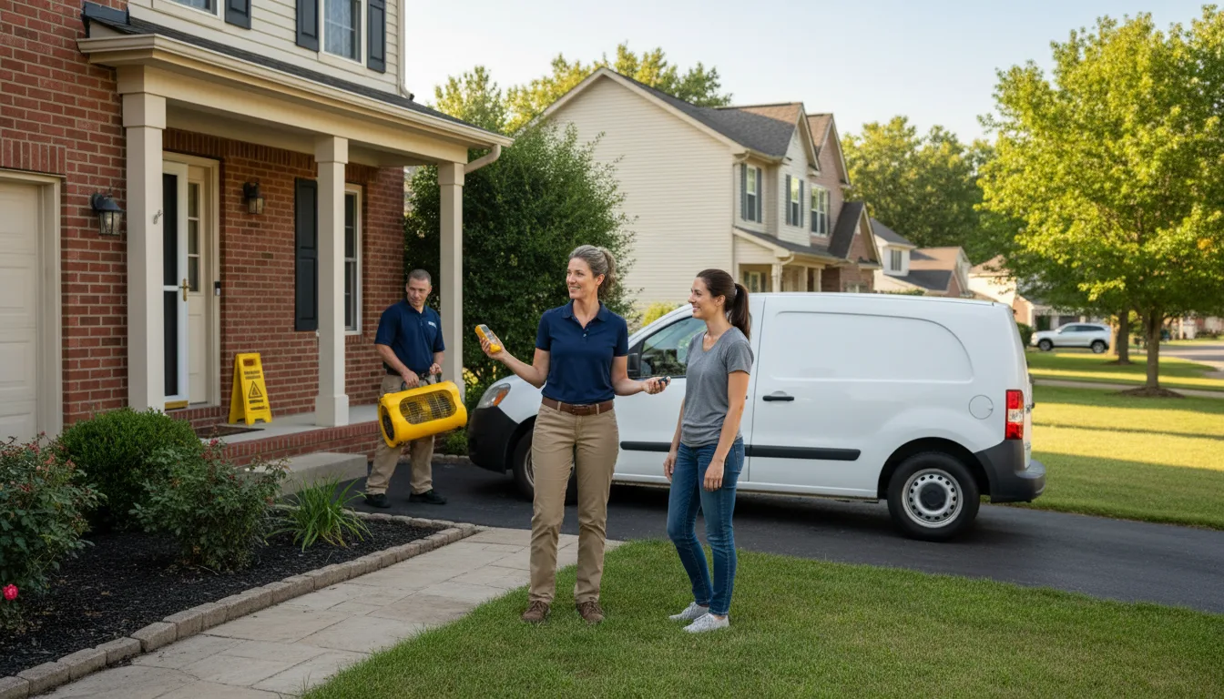Water restoration image for Dehumidification And Cleanup Services in Nemours, WV